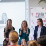 Florian Bauhuber, Gina Röge, Christine Plass und Charlotte Reimann Im Panel