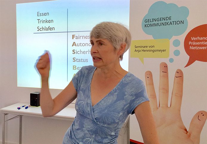 Verhandlungsseminar mit Anja Henningsmeyer. Foto: Renate Welkenbach
