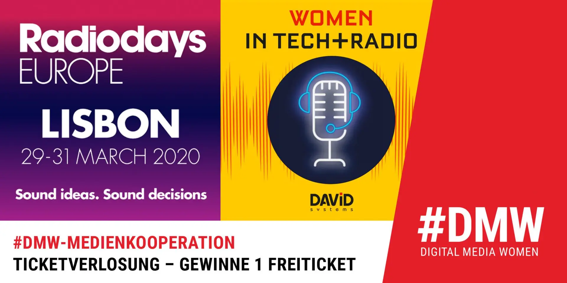 Freiticket gewinnen für die #RDE20 #RDEWomen