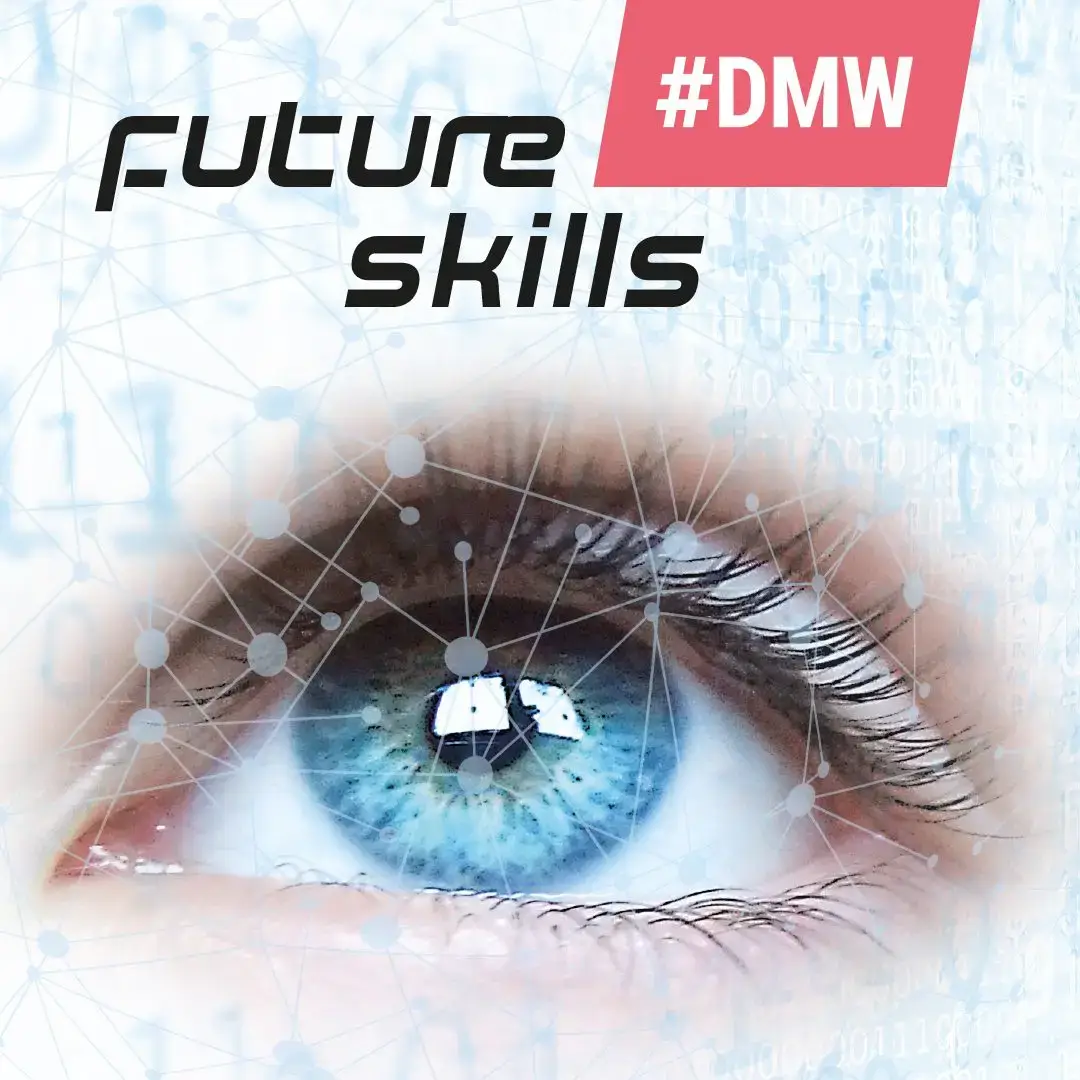 text: DMW. Future Skills, Bild: Auge