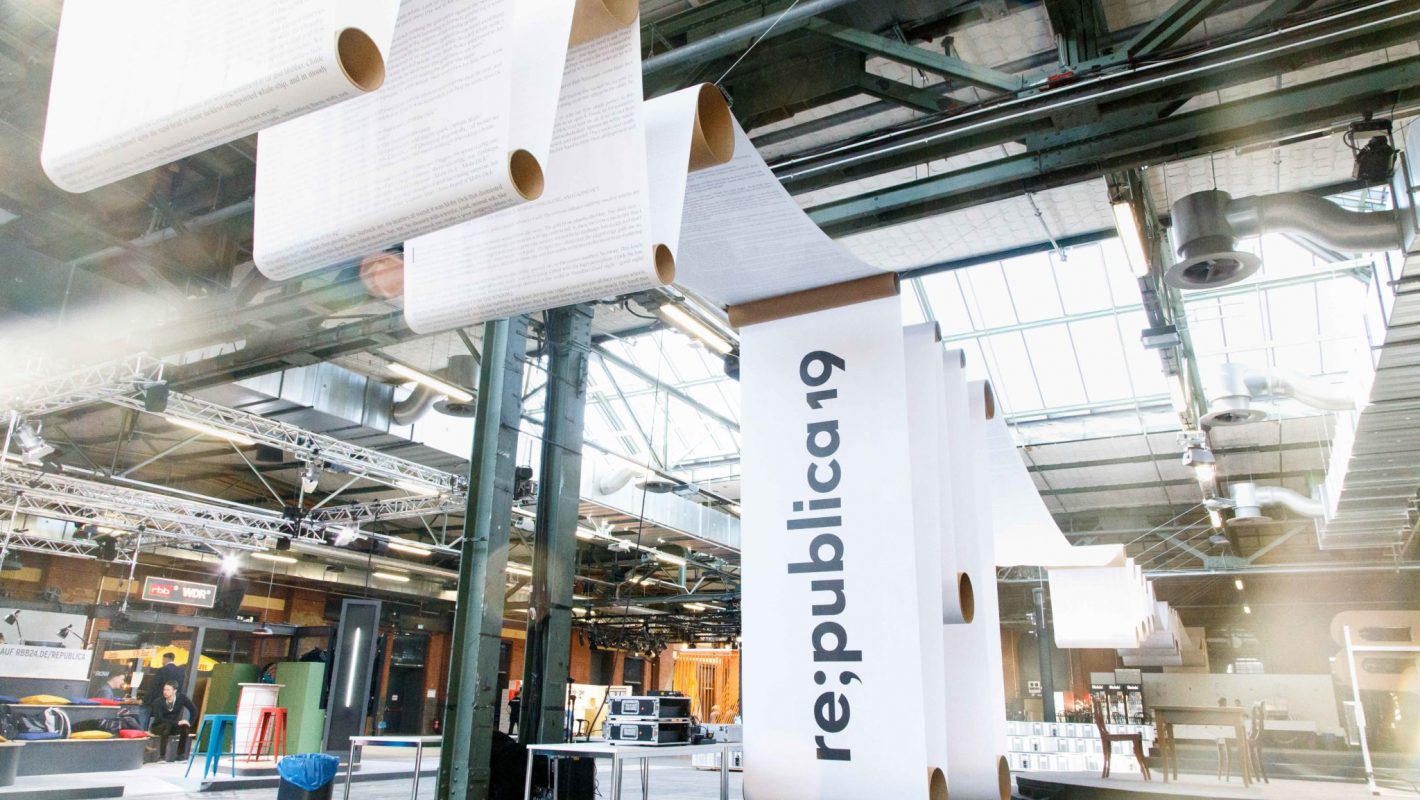 06.05.2019, Berlin:
Das Design der re:publica.
Die re:publica ist eine der weltweit wichtigsten Konferenzen zu den Themen der digitalen Gesellschaft. Foto: Jan Michalko/re:publica